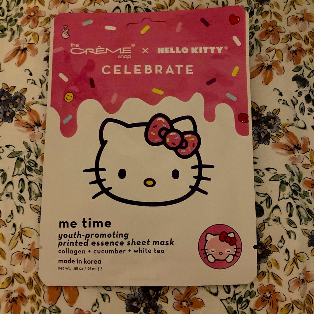 CREME x HELLO KITTY face mask whit collagen cucumber white tea